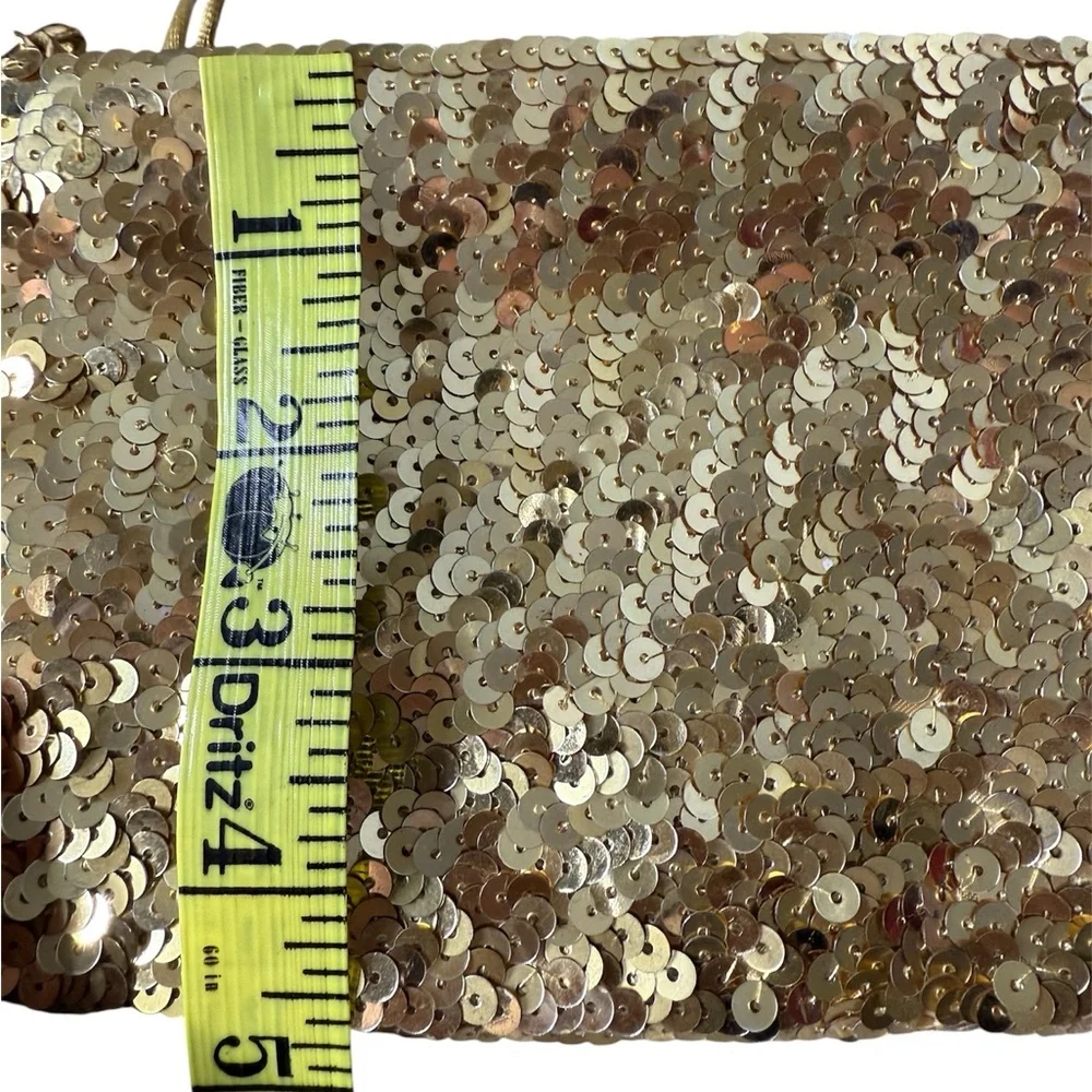 Indeed Gold Sequin Wristlet‎ Small